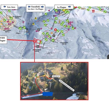 Chalet Miravidi, Montchavin-La Plagne, Jacuzzi & Sauna Zewnętrze zdjęcie